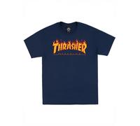 THRASHER T-Shirt 'FLAME' bleu marine, Taille L