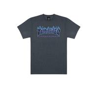 THRASHER T-Shirt 'FLAME' gris foncé, Taille L