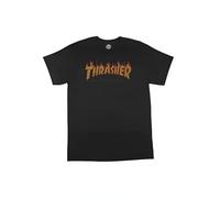 THRASHER T-Shirt 'FLAME HALFTONE' noir, Taille XL