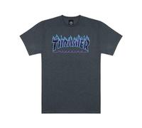 THRASHER T-Shirt Flammes Unisexe pour Adulte Dark Heather, S
