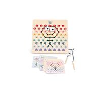 Thread and Code - Jeu créatif en Bois avec 1 Base, 2 Cordes et 20 Cartes de Motifs - GA519