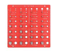 Thread Checker Nut Bolt Identifier 28 + 8 Thread and Bit Size Gauge Aluminum Alloy Combination Measurement Tool for Workshop Maintenance
