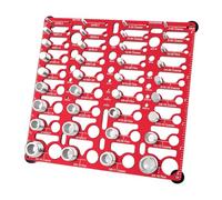 Thread Checker Tool, Metal Wall Mount Sizer, 12x8 Inches Plate with Sturdy Build, Bolt & Nut Measuring Accessory, Compact Gauge with Practical Design, Thread Sizing Tool for Garage & Home