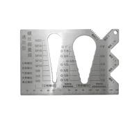 Thread Gauge, Screw Measuring Tool, Precision Threads Identifier, Metric Ruler Fasteners, Accurate Sizing Instrument for Engineering Automotive Maintenance Plumbing Household Use, 5.51 inches