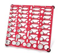 Thread Inspector with 55 Nut and Bold Thread Gauge Metric & Standard Drill Bit Gauges Wall-Mountable