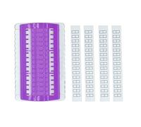 Thread Organizer Embroidery Floss Shelf 30 Positions Nonwoven Efficient Sorting Reusable Plastic for Needle and Thread Storage Home Sewing Accessories 17.2 x 11cm (Purple)
