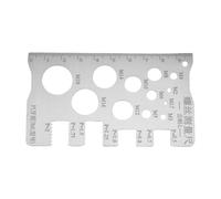 Thread Size Checker - Stainless Steel Finder Tool for Bolt Nut Pitch Measurement | Precision Measuring Pitch Gauge for Industry Use, Home Repair, Workshop Setup, DIY Projects and Maintenance