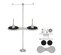 Thread Spool Holder- Double Slot Storage Rack for Quilting Craft Projects | ABS Material with Stable Stand Design, Thread Cone Storage Accessory for Industrial Machine Home Workshop, 52x3 1 cm