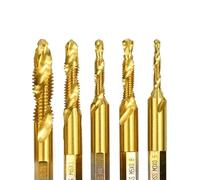 Thread Tap Hex Shank Metric Tap HSS4341 6542 M3-M12 Combined Tap and Drill Machine Screw Tap Drill Hand Tools 1Pcs(M8 M10)