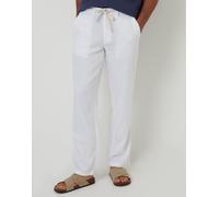 Threadbare Linen Straight Leg Trouser Blanc 34W R Male