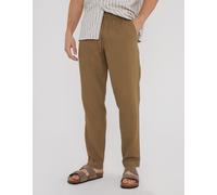 Threadbare Linen Straight Leg Trouser Pierre sombre Très grand Male