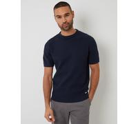 Threadbare Men's Knitted T-Shirt Lt Navy 2X Large Male