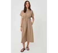 Threadbare Robe mi-longue Threadbare à manches kimono avec cordon de serrage Marron EU 44 (UK 16)