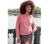 Threadbare Threadbare Pink Button Up Knitted Cardigan