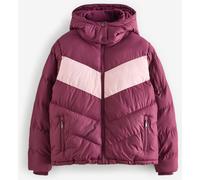 Threadbare Threadbare Red Contrast Chevron Padded Ski Jacket