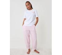 Threadbare Threadbare Stripe Seersucker Saint Tropez Graphic Print Pyjamas Set