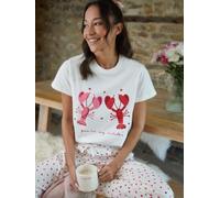 Threadbare Threadbare White Heart Graphic Print 100% Cotton Pyjamas Set