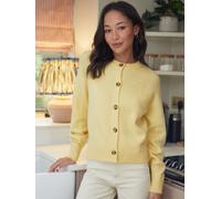 Threadbare Threadbare Yellow Button Up Knitted Cardigan