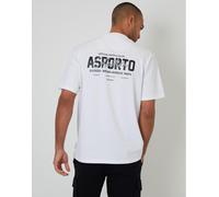 Threadbare Weller Regular Fit T-Shirt Blanc Large Male