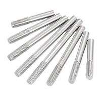 Threaded Bar Single End Thread Rod 304 Stainless Steel Headless Bolt Screw Tooth Stick Head for Furniture(160mm,M5 10PCS)