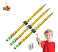 Threaded Pencil, Threaded Pencil Fidget, With a Sliding Nut That Moves, Threaded Fidget Pencils, Fidgets Pencils for Kids, For School, Office, Home Ideal for Fidgeting & Concentration (3Pcs)