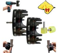 Threaded Rod Nut Runner, Bolt Socket Adapter, Bolt Drilling Bit Attachment Fastener, Quick Release Threaded Rod Nut Tool for Electrician Maintenance Technician Industrial Workshop (2PCS)