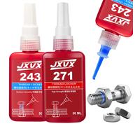 Threadlocker 243 271 Composé frein-filet (équivalent à Loctite) Adhésif anaérobie Mastic d'étanchéité Résistance moyenne à élevée, résistant à l'huile, résistant aux températures élevées Bleu, 271-50g