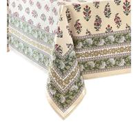 Threadmade Nomad Harvest Nappe rectangulaire à imprimé bloc, multicolore, 152,4 cm de large x 365,8 cm de long