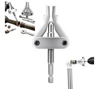 Threads 3-In-1 Extractor Tool for 1/2", 3/4" & 1" Broken Pipes, Drill-Driven Extractor fits PPR, PVC and MPP Pipes for Broken Valve and Thread Removal, Home Pipe Thread Removal Kit，1pc