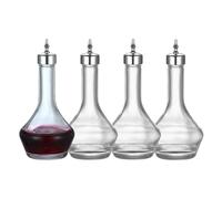 Threded Bitters Lot de 4-90 ml en verre Dash Bottle avec couvercle Dasher, outil de bar professionnel pour faire des cocktails