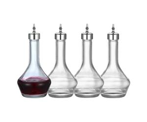 Threded Bitters Lot de 4-90 ml en verre Dash Bottle avec couvercle Dasher, outil de bar professionnel pour faire des cocktails
