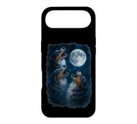 Three Australian Shepherd Howling At The Moon 3 Aussie Moon Coque pour iPhone Air