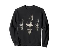 Three Bats Gothic Y2K Vintage Années 90 Grunge Dark Art Sweatshirt