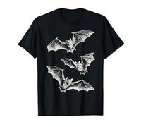 Three Bats Y2K Vintage Années 90, Gothic Grunge Dark Art T-Shirt