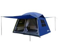 Three Bears Tente pour 6 Personnes, Double Couche imperméable pour Le Camping en Famille, vestibules Avant et arrière comme auvents Pare-Soleil (Bleu)