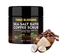 Three Bloosoms Gommage au café 350 g - Gommage anti-cellulite - Anti-âge et exfoliant pour homme et femme - Gommage corporel bio - Cadeau de Noël pour homme et femme