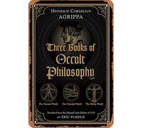 Three Books of Occult Philosophy Plaque en métal rétro amusante pour maison, café, salon, chambre, cuisine, bar, café, garage, jardin, décoration murale 20,3 x 30,5 cm