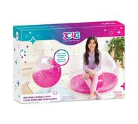 Three Cheers for Girls by Make It Real - Chaises à confettis à paillettes roses - Chaise gonflable pour enfants - Chaise gonflable confortable et portable, parfaite pour l'extérieur, les chambres, les