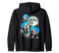 Three Clown Moon | 3 Clowns de Cirque, Vilain mème maudit Sweat à Capuche