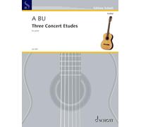 Three Concert Etudes: for guitar. op. 15. guitar. Edition séparée.