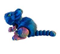 Three Dimensional Animal Figurine - Articulated Hamster Fidget Toy, Cute Desktop Display Ornament, Flexible Joint Collectible, Stress Relief Plaything | Charming Animal Decor Accent for Home Office Di