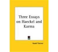Three Essays on Haeckel Rudolf Steiner (Auteur)