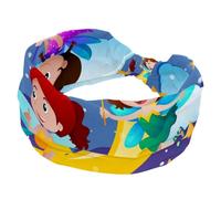 Three Fairies Flying Over the Moon Bandeau doux et large pour femmes et filles, bandeau noué extensible, bandeau de sport tendance pour entraînement, yoga, gym, course à pied