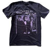 Three Feather Cocteau Twins Promo t Shirt, Vintage Cocteau Twins Shirt DA05751 Grey Black L