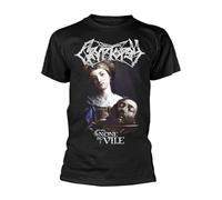 Three Feather Cryptopsy 'None So Vile' (Black) T Shirt & ! Black L