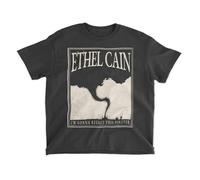 Three Feather Ethel Cain Merch Unisex T Shirt Grey Black L