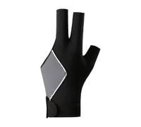 Three Finger Billiard Glove - Polyester 20x8cm | Breathable Anti Slip Palm Sweat Wicking Pool Glove With Smooth Bridge Control For Left Hand | Billiards Men Women Practice Bar Game