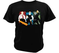 Three Flavours Cornetto Trilogy T Shirt Shaun of The Dead Men Cotton Hot Fuzz Tops The World's End Tshirt Tees Black XL