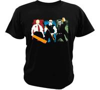 Three Flavours Cornetto Trilogy T Shirt Shaun of The Dead Men Cotton T-Shirt Hot Fuzz Tops The World's End Tees Black 3XL