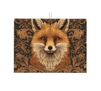 Three Fox Bouquets Grand tapis égouttoir en microfibre réutilisable lavable pour accessoire de cuisine 45,7 x 61 cm